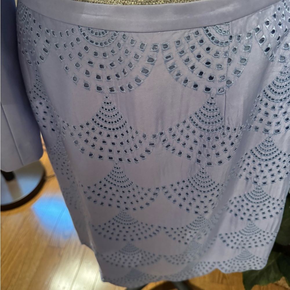 Talbots Petites Periwinkle Silk Suit - Picture 6 of 12